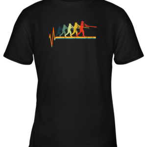 Baseball Shirt Heartbeat Shirt Heart Frequency Youth T-Shirt –