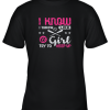 Baseball Shirt I Know I Throw Like Girl Try To Keep Up Gift Youth T-Shirt –