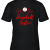 Baseball Sister Shirt Youth T-Shirt –