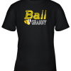Baseball Softball Ball Heart Granny Shirt Mother’s Day Gifts Youth T-Shirt –