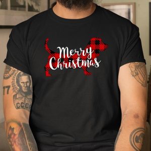 Basset Hound Christmas Dog Mom Dad Pet Plaid Gift T Shirt Itees Global 1