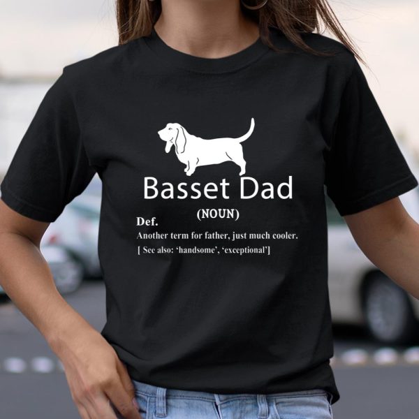 Basset Hound Dad Definition Funny T Shirt Gift For Father T Shirt  Itees Global