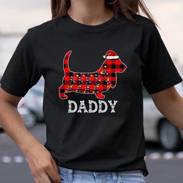 Basset Hound Daddy Family Matching Christmas Pajama Gift T Shirt  Itees Global