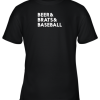 Beer Brats Baseball Summer Ampersand List Youth T-Shirt –