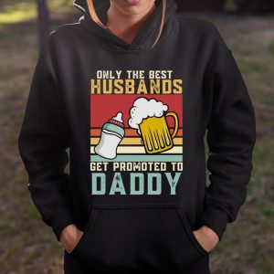 Beer Lover Funny Shirt Only The Best Husbands Get Promoted To Daddy Beer Milk Bottle 1st Fathers Day T Shirt Itees Global 4