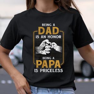 Being Dad Honor Father Son Fist Bump Relationship T Shirt Itees Global 2
