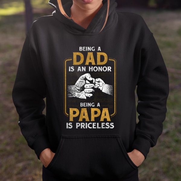 Being Dad Honor Father Son Fist Bump Relationship T Shirt  Itees Global