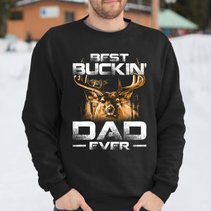 Best Buckin Dad Ever Shirt Deer Hunting Bucking Father Gift T Shirt Itees Global 3
