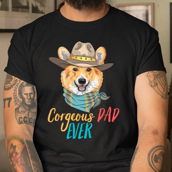 Best Corgi Dad Ever Daddy Gifts Corgeous Dad Ever Dogs Lover Long Sleeve T Shirt.W0SKTOU5C6 T Shirt  Itees Global