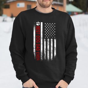 Best Dog Dad Ever American Flag T Shirt Gift for Best Father T Shirt Itees Global 3