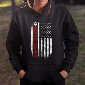 Best Dog Dad Ever American Flag T Shirt Gift for Best Father T Shirt Itees Global 4