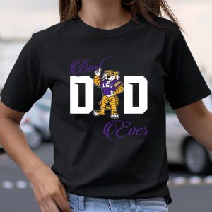 Best LSU Tigers Dad Ever Football Shirt T Shirt Itees Global 1 Best LSU Tigers Dad Ever Football Shirt T Shirt Itees Global 2