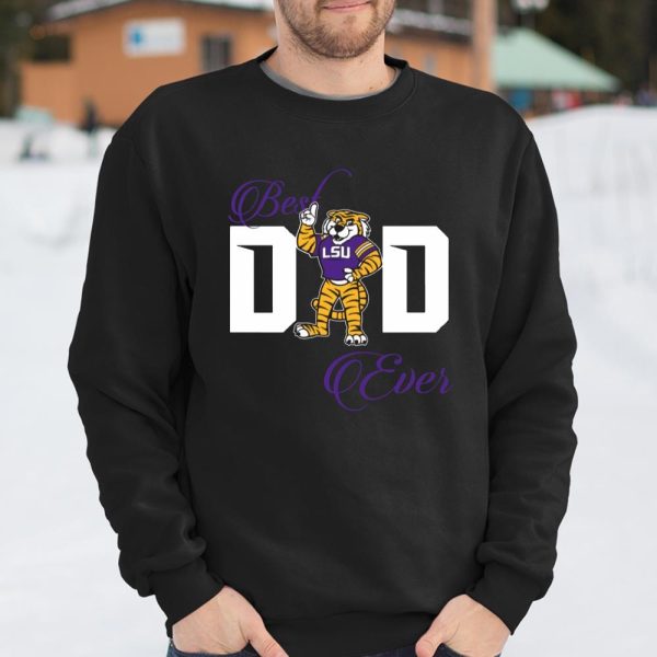 Best LSU Tigers Dad Ever Football Shirt T Shirt  Itees Global