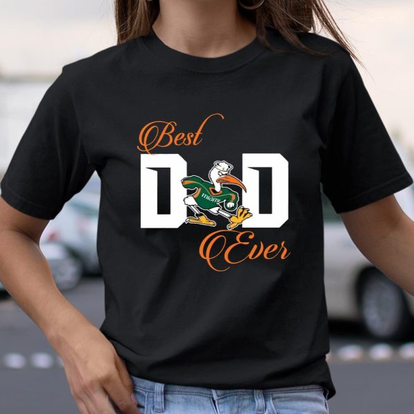 Best Miami Hurricanes Dad Ever Football Shirt T Shirt  Itees Global