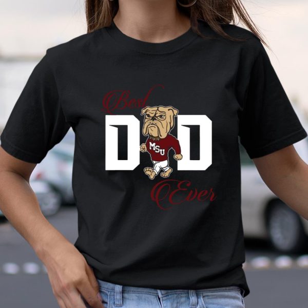 Best Mississippi Bulldogs Dad Ever Football Shirt T Shirt  Itees Global