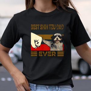 Best Shih Tzu Dad Ever Retro Vintage T Shirt30SKTXUQCP T Shirt Itees Global 2
