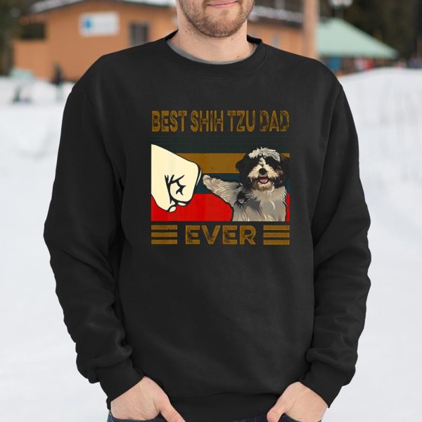 Best Shih Tzu Dad Ever Retro Vintage T Shirt.30SKTXUQCP T Shirt  Itees Global