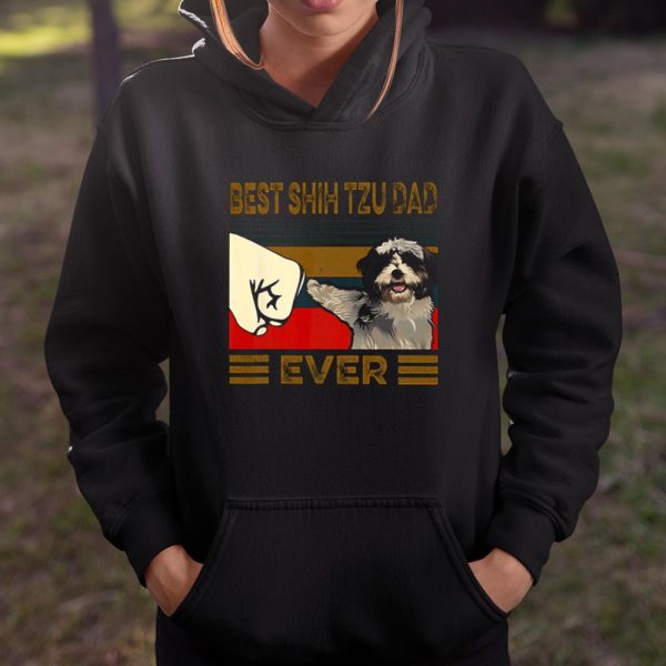 Best Shih Tzu Dad Ever Retro Vintage T Shirt.30SKTXUQCP T Shirt  Itees Global