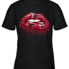 Biting Glossy Lips Sexy Atlanta Falcons NFL Football Youth T-Shirt –