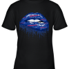 Biting Glossy Lips Sexy Buffalo Bills NFL Football Youth T-Shirt –