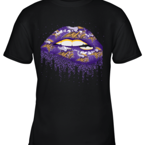 Biting Glossy Lips Sexy Minnesota Vikings NFL Football Youth T-Shirt –