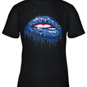 Biting Glossy Lips Sexy Tennessee Titans NFL Football Youth T-Shirt –