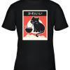 Black Cat Eating Ramen Japanese Kawaii Cat Youth T-Shirt –