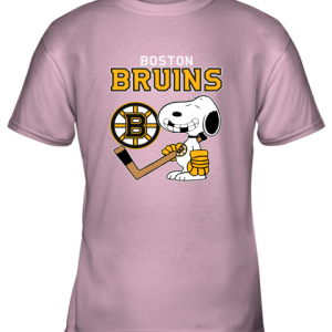 Boston Bruins Ice Hockey Broken Teeth Snoopy NHL Youth T-Shirt –