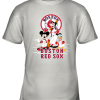 Boston Red Sox Mickey Donald And Goofy Baseball Youth T-Shirt –