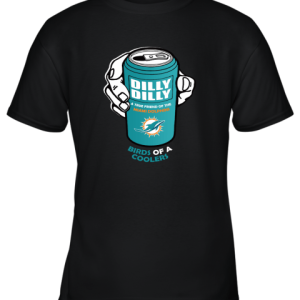 Bud Light Dilly Dilly! Miami Dolphins Birds Of A Cooler Youth T-Shirt –