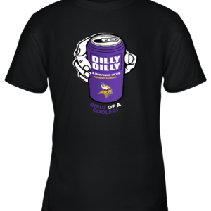 Bud Light Dilly Dilly! Minnesota Vikings Birds Of A Cooler Youth T-Shirt –
