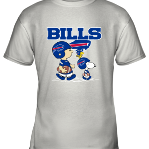 Buffalo Bills Let’s Play Football Together Snoopy NFL Youth T-Shirt –