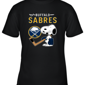 Buffalo Sabres Ice Hockey Broken Teeth Snoopy NHL Youth T-Shirt –