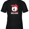 Busy Raising A Baller Funny Baseball Soccer Mom Youth T-Shirt –