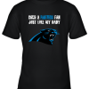 Carolina Panthers Born A Panthers Fan Just Like My Daddy Youth T-Shirt –