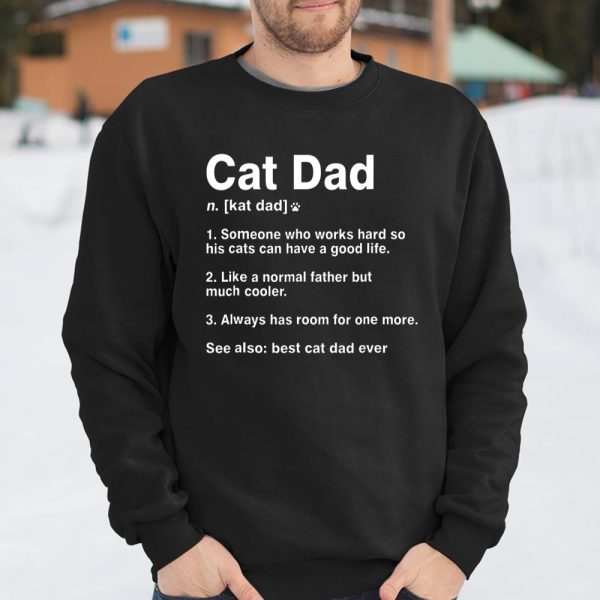 Cat Dad Definition Funny Meaning Shirt Cat Lover Father T Shirt  Itees Global