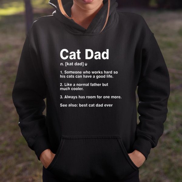 Cat Dad Definition Funny Meaning Shirt Cat Lover Father T Shirt  Itees Global