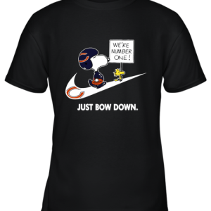 Chicago Bears Are Number One – Just Bow Down Snoopy Youth T-Shirt –