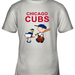 Chicago Cubs Let’s Play Baseball Together Snoopy MLB Youth T-Shirt –