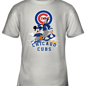 Chicago Cubs Mickey Donald And Goofy Baseball Youth T-Shirt –