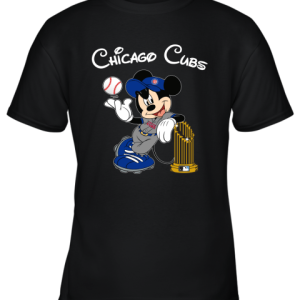 Chicago Cubs Mickey Taking The Trophy MLB 2019 Youth T-Shirt –