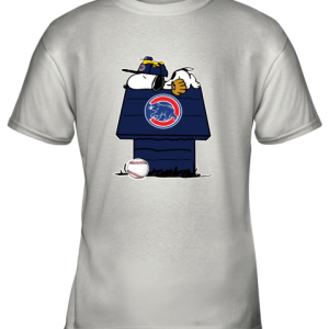 Chicago Cubs Snoopy And Woodstock Resting Together MLB Youth T-Shirt –