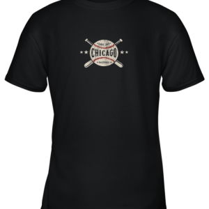 Chicago Illinois IL Shirt Vintage Baseball Graphic Youth T-Shirt –