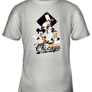 Chicago White Sox Mickey Donald And Goofy Baseball Youth T-Shirt –