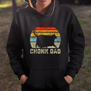 Chonk Cat Dad Scale Meme Funny Retro Style Daddy Cats Memes T Shirt Itees Global 4