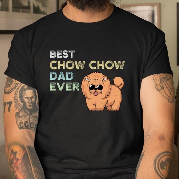 Chow Chow Dad World s Best Chow Chow Dog Dad Retro Vintage Long Sleeve T Shirt.QQSPTOUNC4 T Shirt  Itees Global