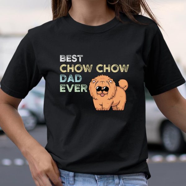 Chow Chow Dad World s Best Chow Chow Dog Dad Retro Vintage Long Sleeve T Shirt.QQSPTOUNC4 T Shirt  Itees Global