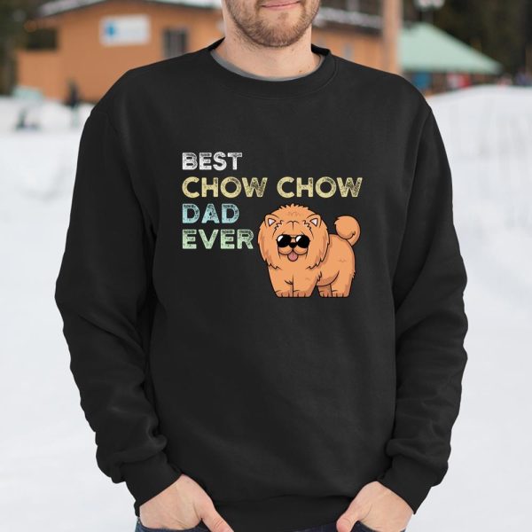 Chow Chow Dad World s Best Chow Chow Dog Dad Retro Vintage Long Sleeve T Shirt.QQSPTOUNC4 T Shirt  Itees Global