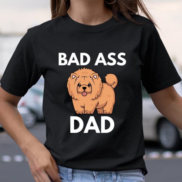 Chow Chow Dog Dad Badass Chow Chow Dad Long Sleeve T Shirt.OESOTJUJCY T Shirt  Itees Global