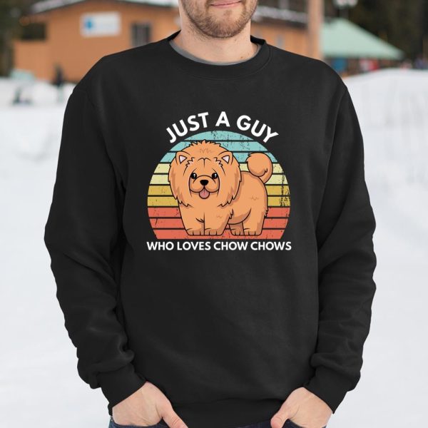 Chow Chow Dog Dad Just A Guy Who Loves Chow Chows Long Sleeve T Shirt.QQSRT2UECP T Shirt  Itees Global